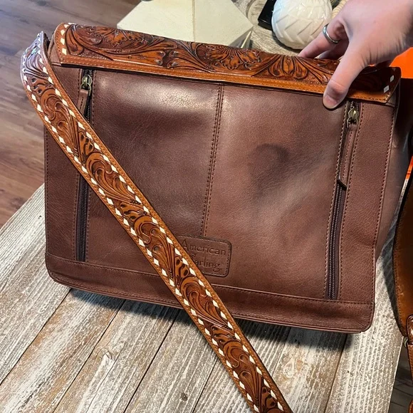 American darling tooled leather purse
